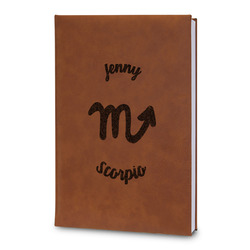 Zodiac Constellations Leatherette Journal - Large - Double Sided (Personalized)