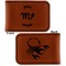 Zodiac Constellations Leatherette Magnetic Money Clip - Front and Back