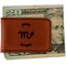 Zodiac Constellations Leatherette Magnetic Money Clip - Front