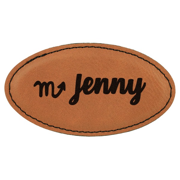 Custom Zodiac Constellations Leatherette Oval Name Badge with Magnet (Personalized)