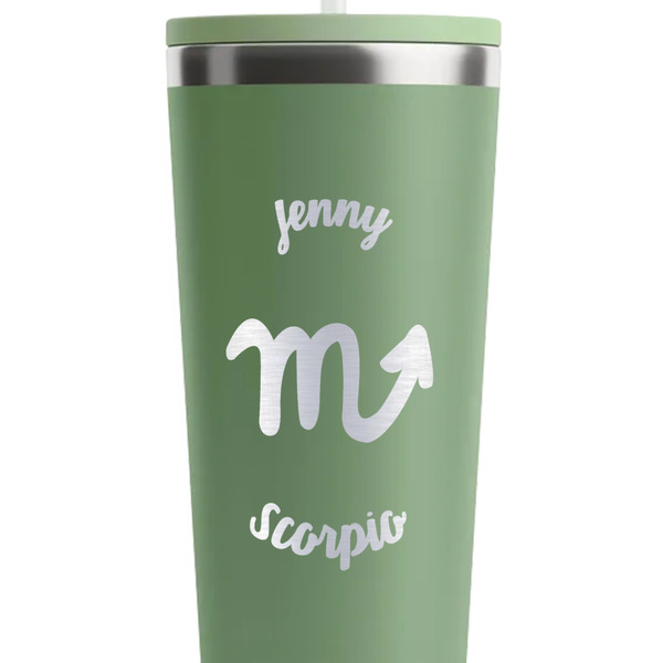 Zodiac Constellations Light Green RTIC Everyday Tumbler - 28 oz. - Close Up