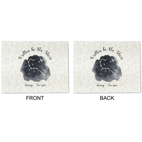 Zodiac Constellations Linen Placemat - APPROVAL (double sided)