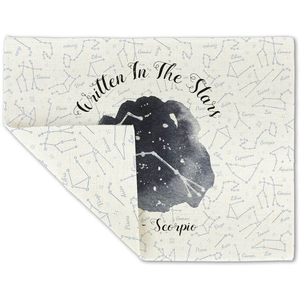 Zodiac Constellations Linen Placemat - Folded Corner (double side)