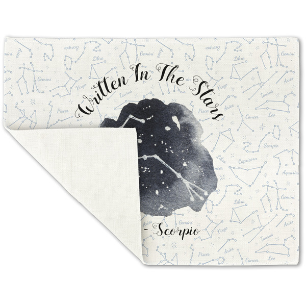 Zodiac Constellations Linen Placemat - Folded Corner (single side)