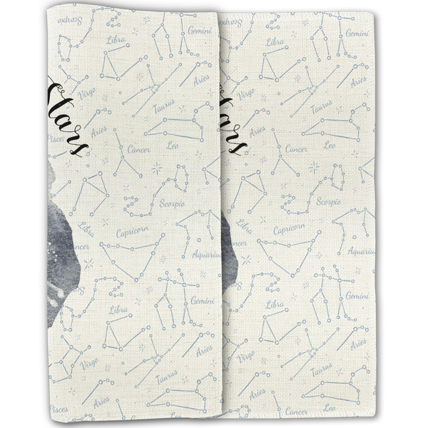 Zodiac Constellations Linen Placemat - Folded Half (double sided)