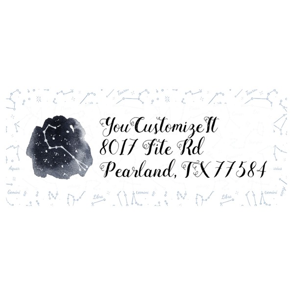Custom Zodiac Constellations Return Address Labels (Personalized)
