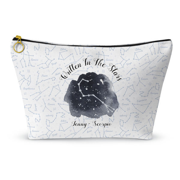 Custom Zodiac Constellations Makeup Bag - Large - 12.5"x7" (Personalized)