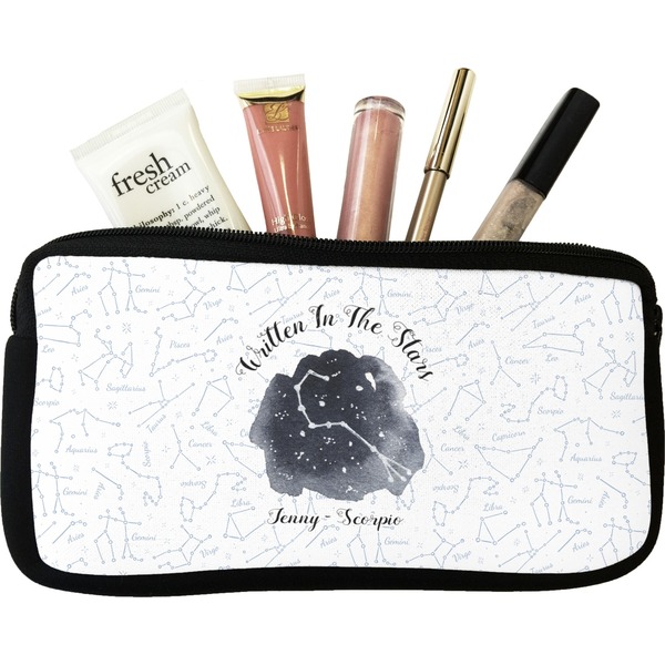 Custom Zodiac Constellations Makeup / Cosmetic Bag - Small (Personalized)