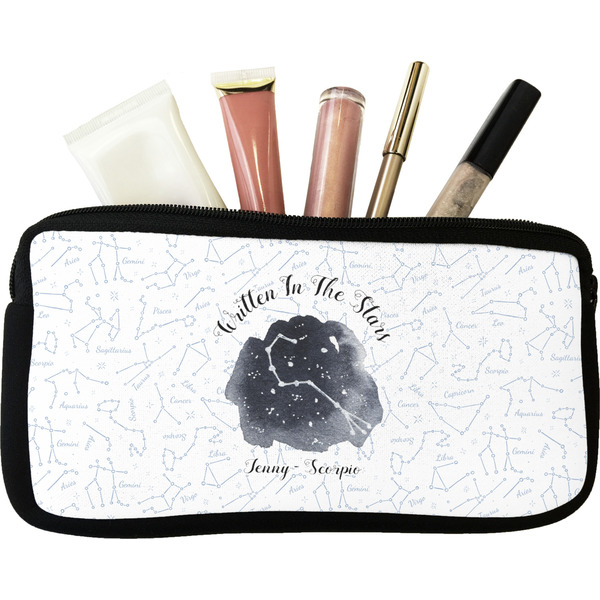 Custom Zodiac Constellations Makeup / Cosmetic Bag - Small (Personalized)