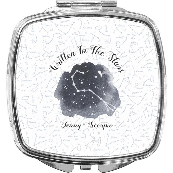 Custom Zodiac Constellations Compact Makeup Mirror (Personalized)