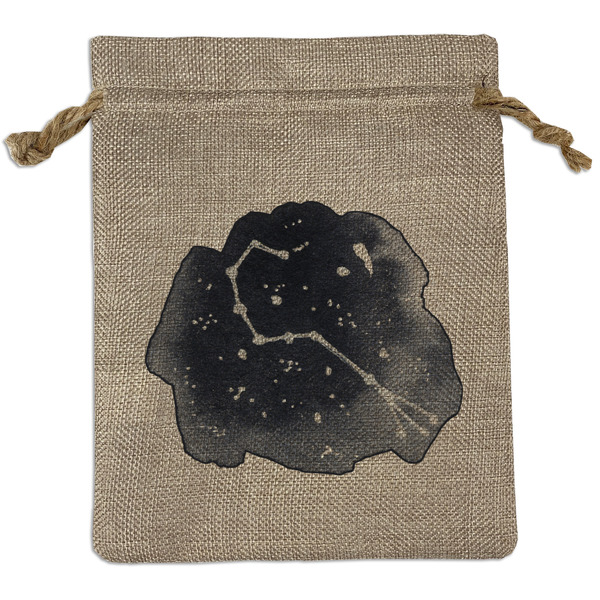 Custom Zodiac Constellations Burlap Gift Bag (Personalized)