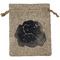 Zodiac Constellations Medium Burlap Gift Bag - Front