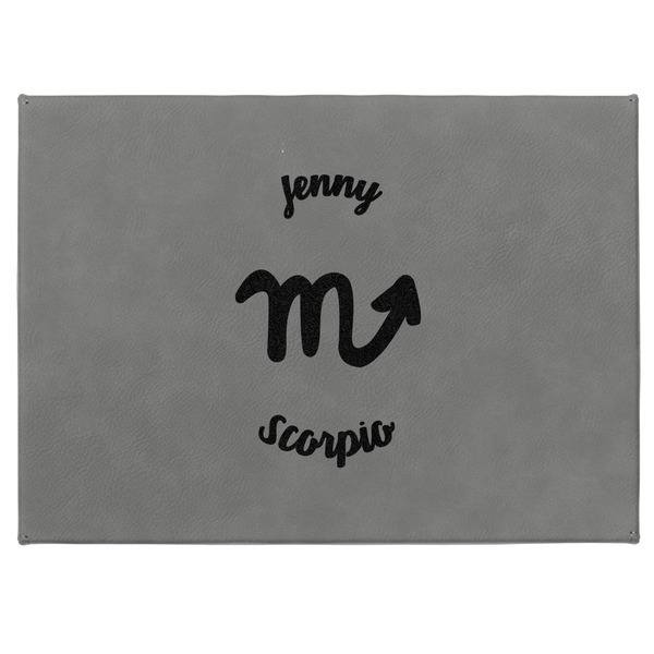 Zodiac Constellations Medium Gift Box with Engraved Leather Lid - Approval