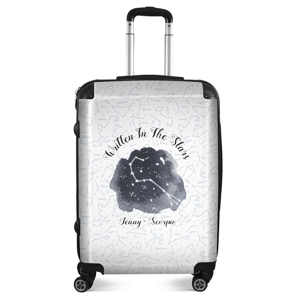 Custom Zodiac Constellations Suitcase - 24" Medium - Checked (Personalized)