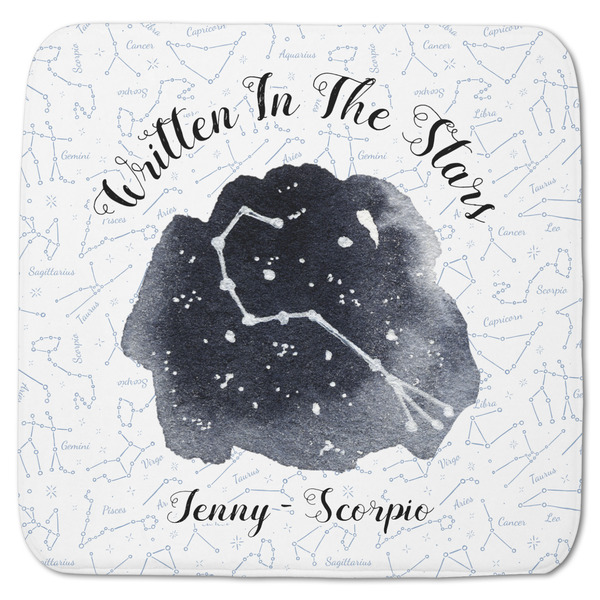 Custom Zodiac Constellations Memory Foam Bath Mat - 48"x48" (Personalized)