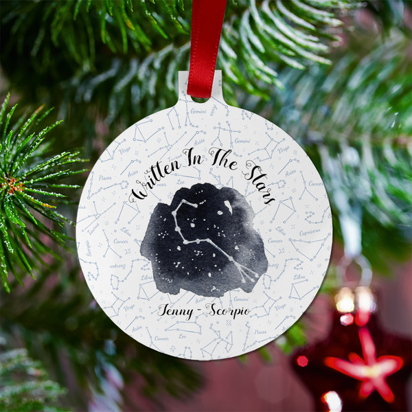 Zodiac Constellations Metal Ball Ornament - Lifestyle