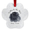 Zodiac Constellations Metal Paw Ornament - Front