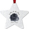 Zodiac Constellations Metal Star Ornament - Front