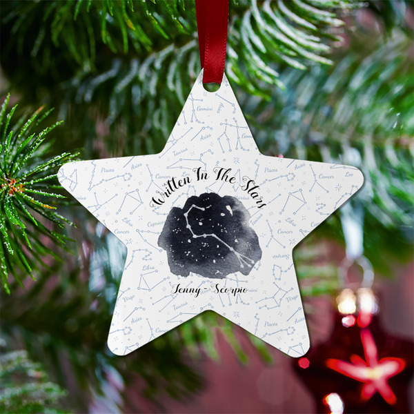Zodiac Constellations Metal Star Ornament - Lifestyle