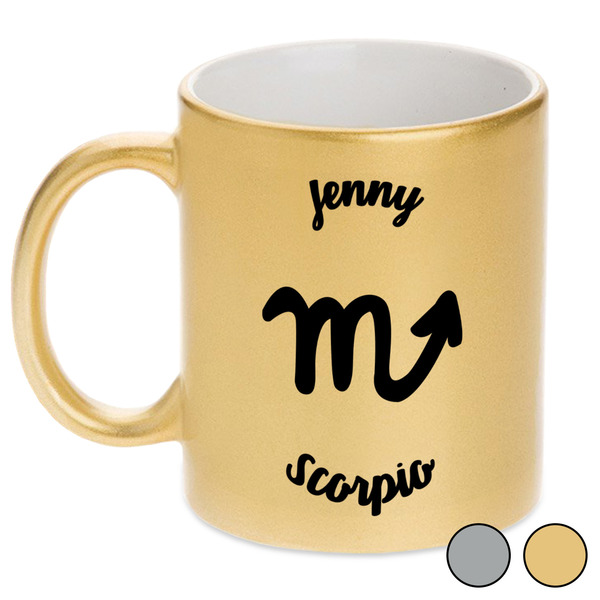 Zodiac Constellations Metallic Mugs