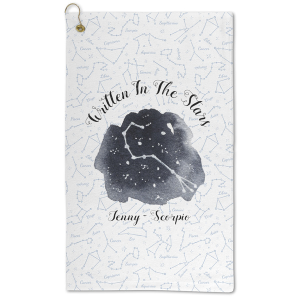 Custom Zodiac Constellations Microfiber Golf Towel - Large (Personalized)