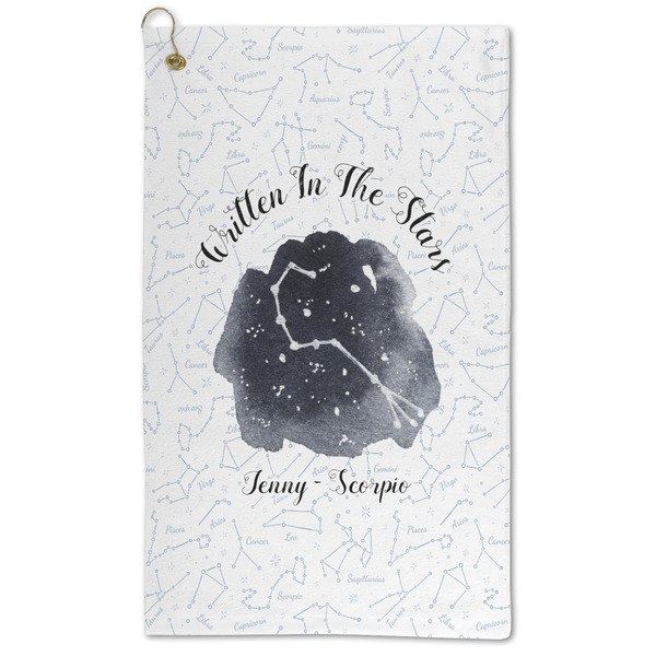 Custom Zodiac Constellations Microfiber Golf Towel (Personalized)