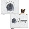 Zodiac Constellations Microfleece Dog Blanket - Regular - Front & Back