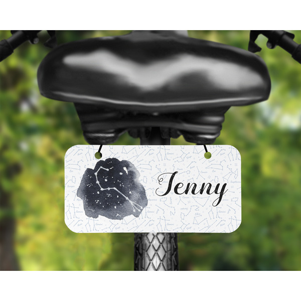 Zodiac Constellations Mini License Plate on Bicycle - LIFESTYLE Two holes