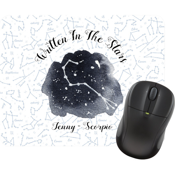 Custom Zodiac Constellations Rectangular Mouse Pad (Personalized)