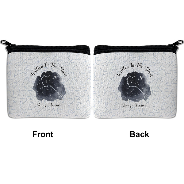 Zodiac Constellations Neoprene Coin Purse - Front & Back (APPROVAL)