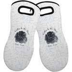 Zodiac Constellations Neoprene Oven Mitts - Set of 2 w/ Name or Text