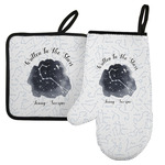 Zodiac Constellations Left Oven Mitt & Pot Holder Set w/ Name or Text