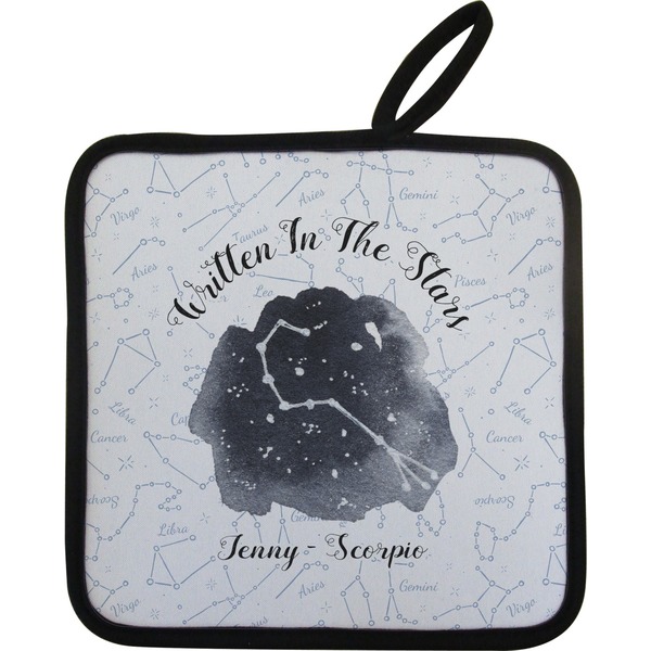 Custom Zodiac Constellations Pot Holder w/ Name or Text