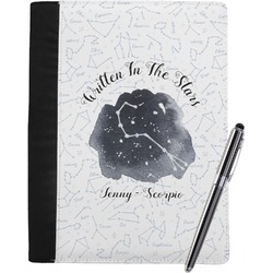 Zodiac Constellations Notebook Padfolio - Large w/ Name or Text