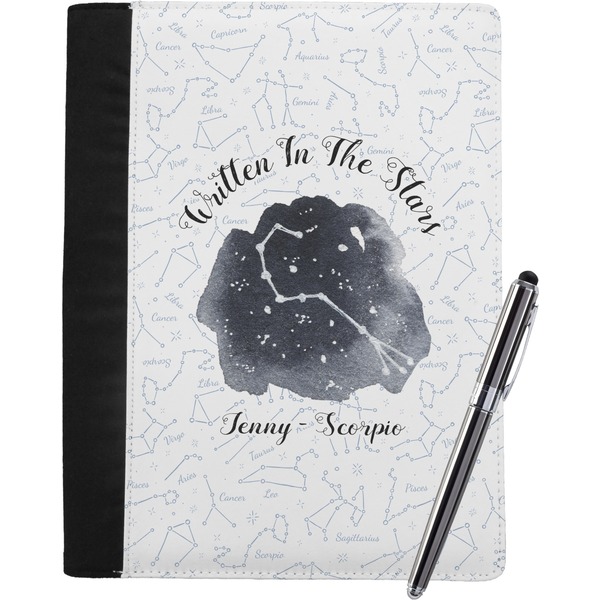 Custom Zodiac Constellations Notebook Padfolio - Large w/ Name or Text