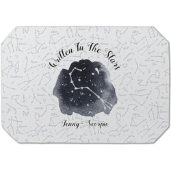 Zodiac Constellations Dining Table Mat - Octagon (Single-Sided) w/ Name or Text