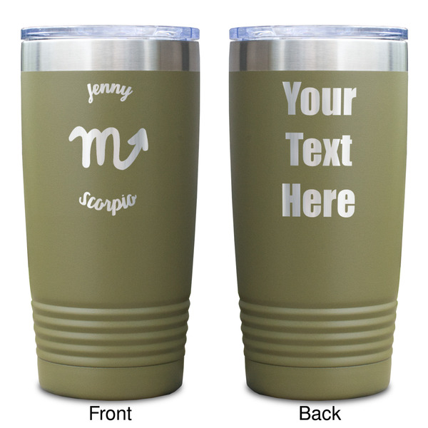 Zodiac Constellations Olive Polar Camel Tumbler - 20oz - Double Sided - Approval