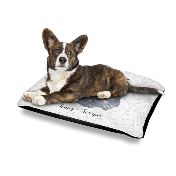 Zodiac Constellations Outdoor Dog Beds - Medium - IN CONTEXT