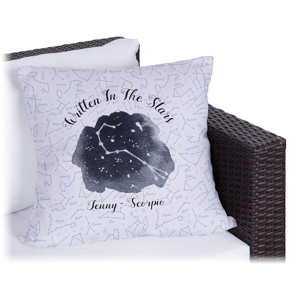 Custom Zodiac Constellations Outdoor Pillow (Personalized)