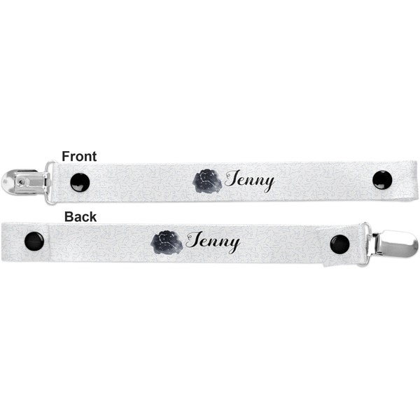 Zodiac Constellations Pacifier Clip - Front and Back
