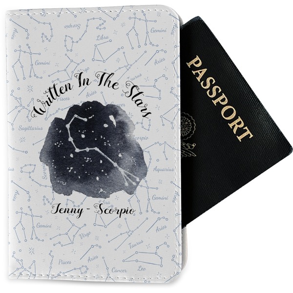 Custom Zodiac Constellations Passport Holder - Fabric (Personalized)
