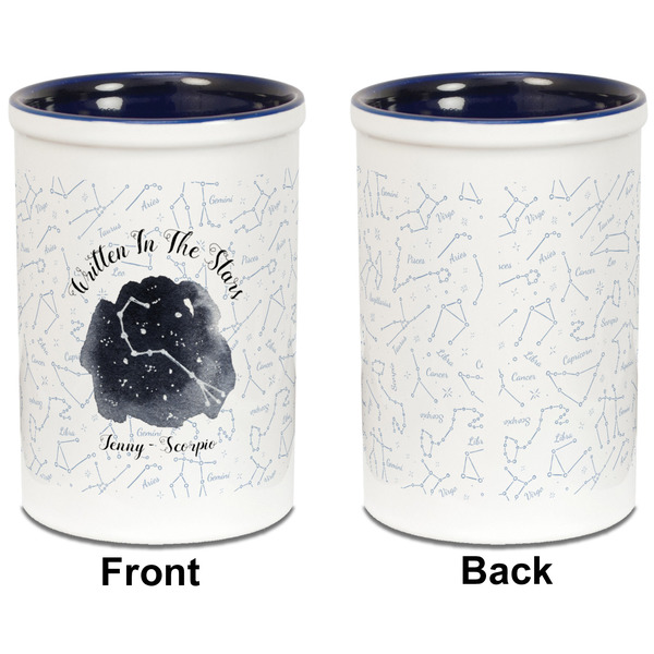 Zodiac Constellations Pencil Holder - Blue - approval
