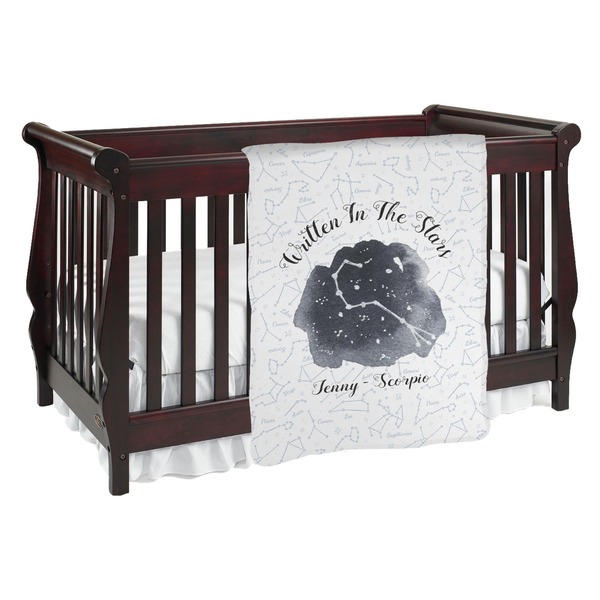 Custom Zodiac Constellations Baby Blanket (Single Sided) (Personalized)