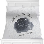 Zodiac Constellations Minky Blanket - Twin / Full - 80"x60" - Double Sided (Personalized)