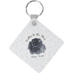 Zodiac Constellations Diamond Plastic Keychain w/ Name or Text