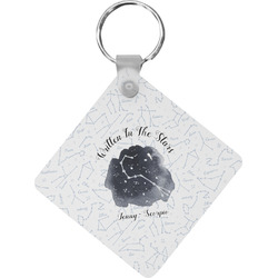 Zodiac Constellations Diamond Plastic Keychain w/ Name or Text