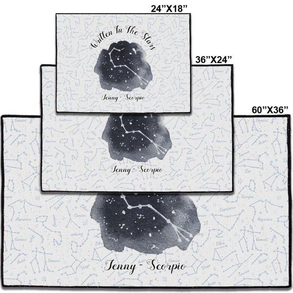 Zodiac Constellations Personalized Door Mat - Group Parent IMF