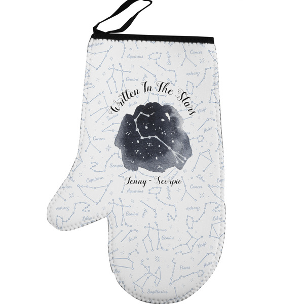 Zodiac Constellations Personalized Oven Mitt - Left
