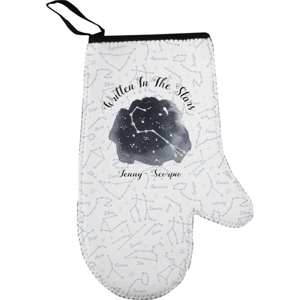 Custom Zodiac Constellations Right Oven Mitt (Personalized)