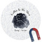 Zodiac Constellations Personalized Round Fridge Magnet